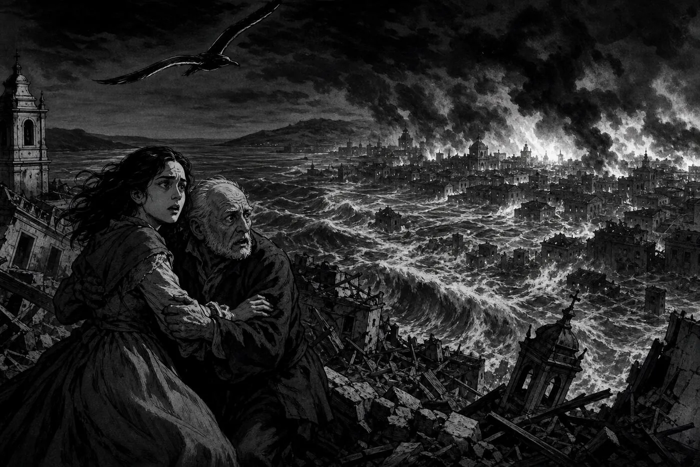 The water rises