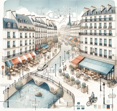 Spatial French goes beyond basic directions into abstract and conceptual positioning. Spatial French goes beyond basic directions into abstract and conceptual positioning.
