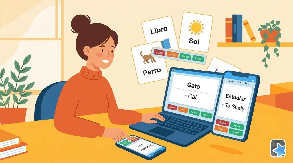 Best apps for DELE A2 vocabulary - Anki, Memrise, Duolingo ranked