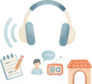 Listening: European Spanish audio, concentration and note-taking.