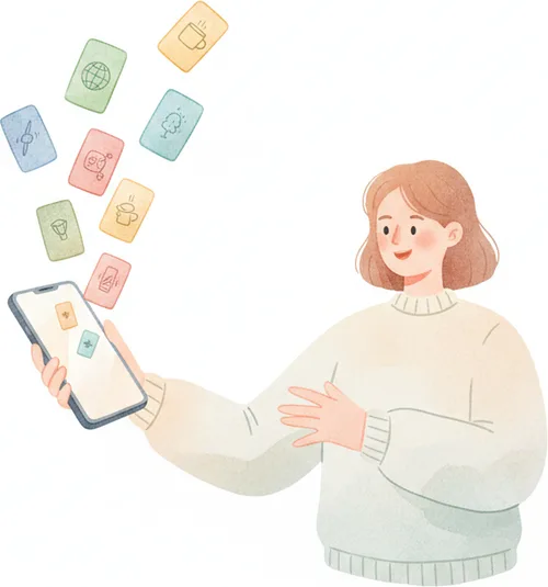 Vocabulary cards — themes, audio, progress