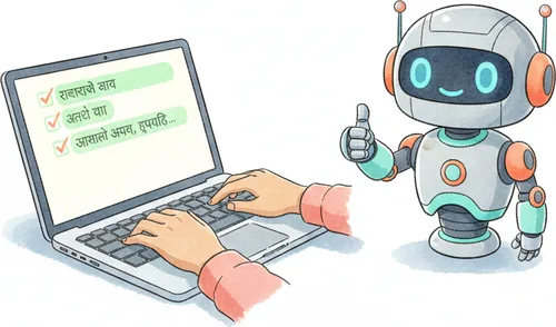 Writing exercise with AI feedback